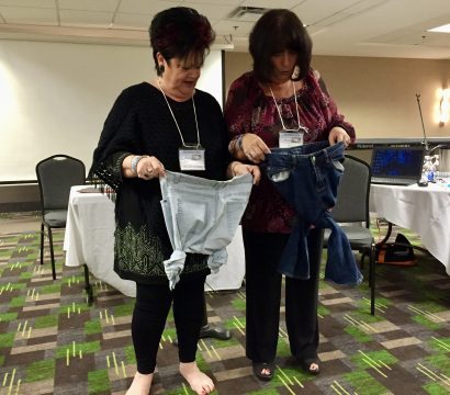 Wanda & Danyele receiving offering, Winnipeg 2016