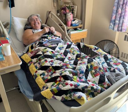 Wanda knitting in bed 2026